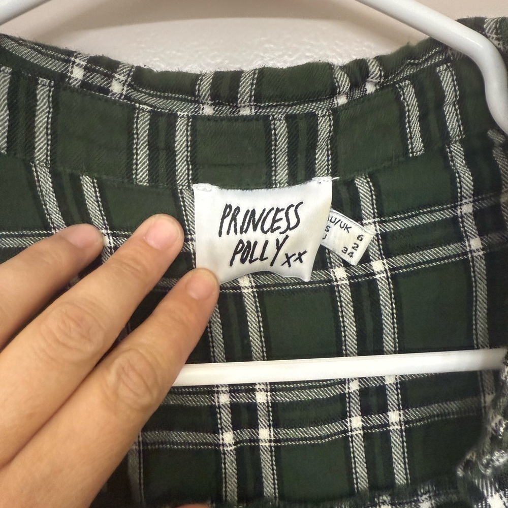 Princess Polly Nora Green Plaid Shirt - Picture 6 of 6